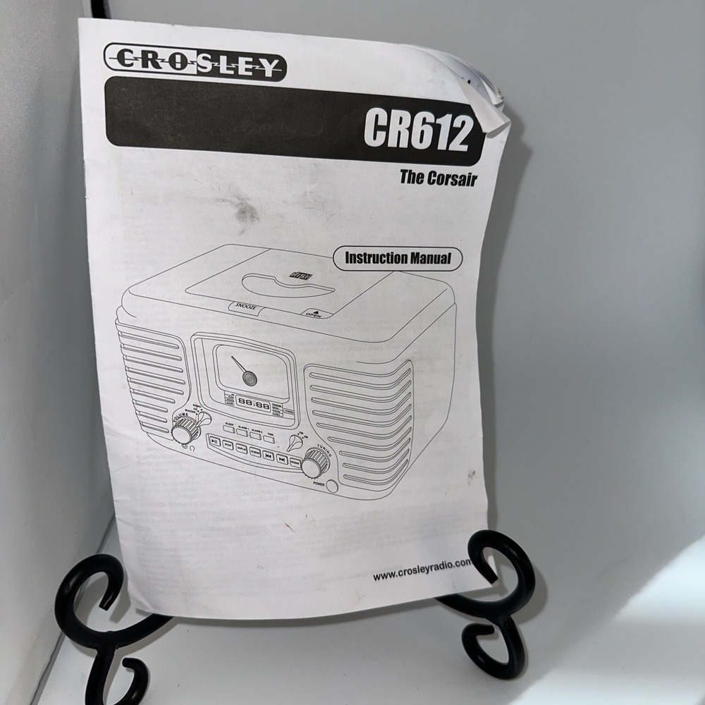 Crosley Radio CR612 Record Player *INSTRUCTION MANUAL ONLY*